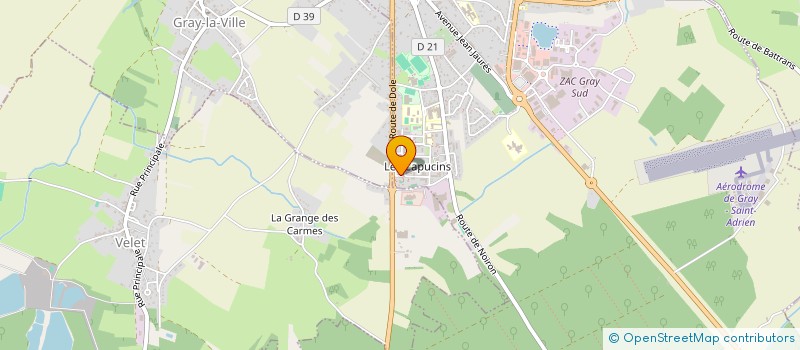 localisation de l'entreprise MONSIEUR MARIO GUILLARD à GRAY
