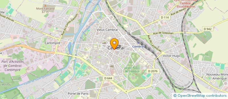 localisation de l'entreprise MONSIEUR MARIO HART à CAMBRAI