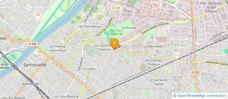 localisation de l'entreprise MONSIEUR MARIO KOUSSOU à SARTROUVILLE
