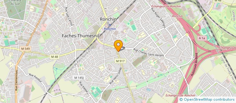 localisation de l'entreprise MONSIEUR MARIO LAHAUT  RONCHIN