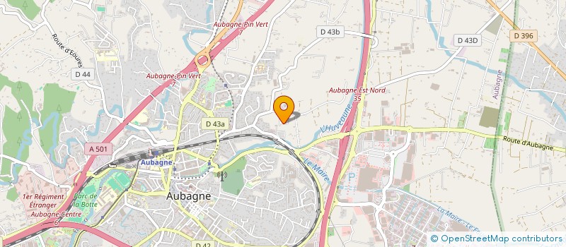 localisation de l'entreprise MONSIEUR MARIO LODOLO  AUBAGNE