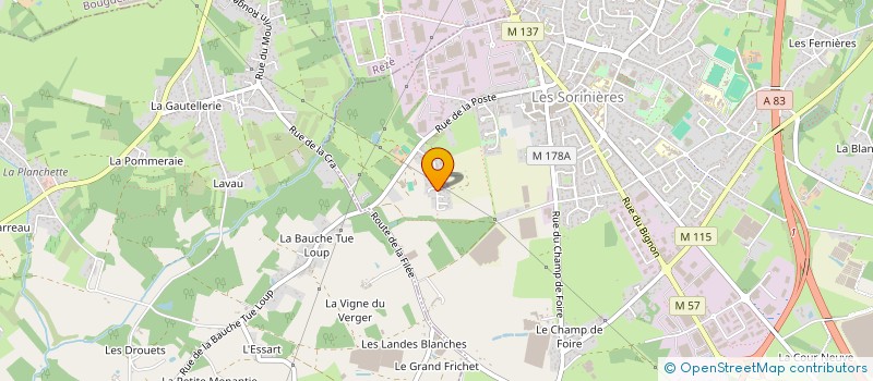 localisation de l'entreprise MONSIEUR MARIO MOREAU  SORINIERES (LES)