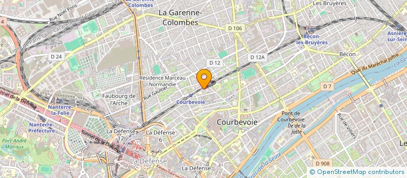 localisation de l'entreprise MONSIEUR MARIO MUNOZ  COURBEVOIE