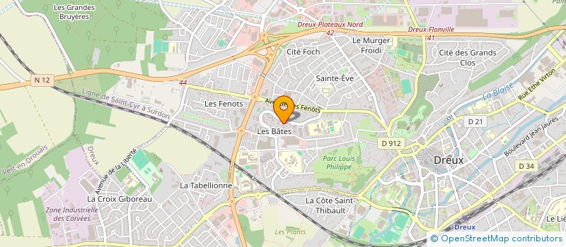 localisation de l'entreprise MONSIEUR MARIO PEREIRA DA CONCEICAO à DREUX