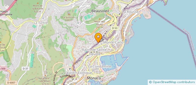 localisation de l'entreprise MONSIEUR MARIO PIERIMARCHI  BEAUSOLEIL