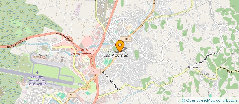 localisation de l'entreprise MONSIEUR MARIO RAGOUTON à LES ABYMES