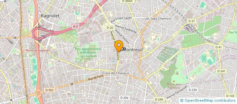 localisation de l'entreprise MONSIEUR MARIO RASKIN à MONTREUIL