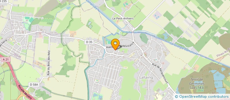 localisation de l'entreprise MONSIEUR MARIO RESZEL  LALLAING