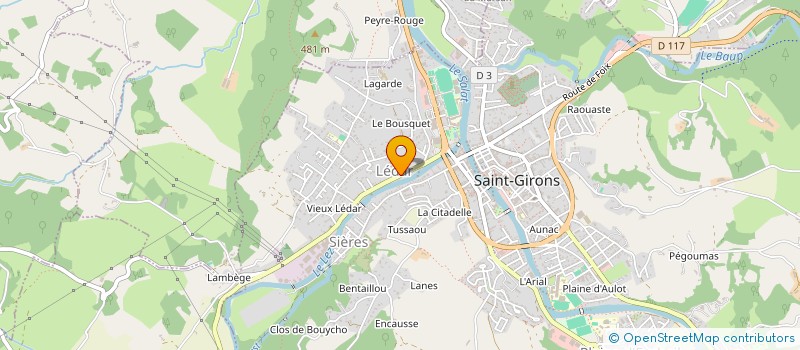 localisation de l'entreprise MONSIEUR MARIO RIBEIRO à SAINT-GIRONS