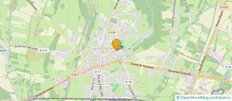 localisation de l'entreprise MONSIEUR MARIO RIBEIRO COSTA CORREIA  LANNEMEZAN