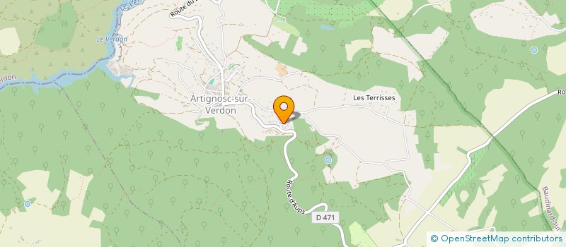 localisation de l'entreprise MONSIEUR MARIO ROSSELLO  ARTIGNOSC-SUR-VERDON