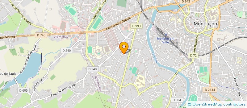 localisation de l'entreprise MONSIEUR MARIO TARANTINI  MONTLUCON