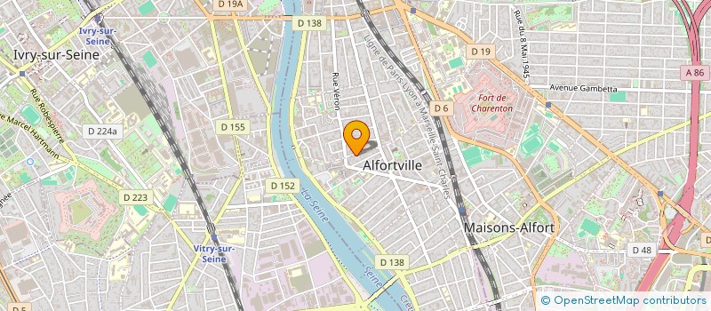 localisation de l'entreprise MONSIEUR MARIO TOSONI à ALFORTVILLE