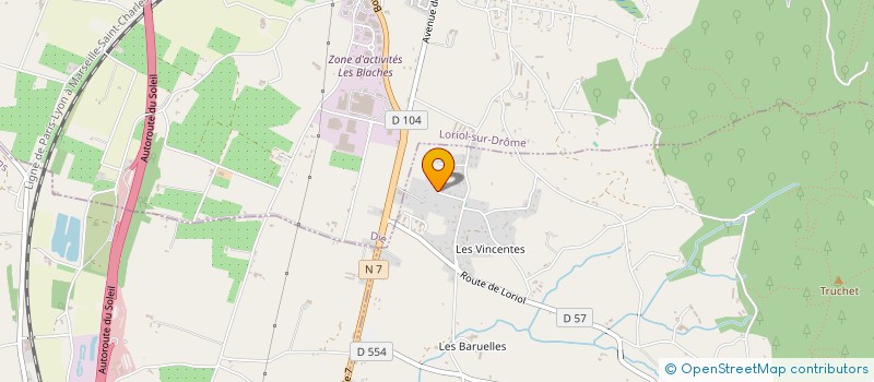 localisation de l'entreprise MONSIEUR MARIO VEGA  LA VOULTE-SUR-RHONE