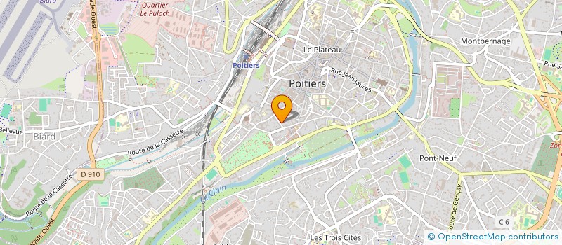 localisation de l'entreprise MONSIEUR MARIO VINICIUS RIBEIRO GONCALVES à POITIERS