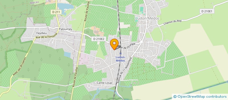 localisation de l'entreprise MONSIEUR MARION SAMSON  LUDON-MEDOC