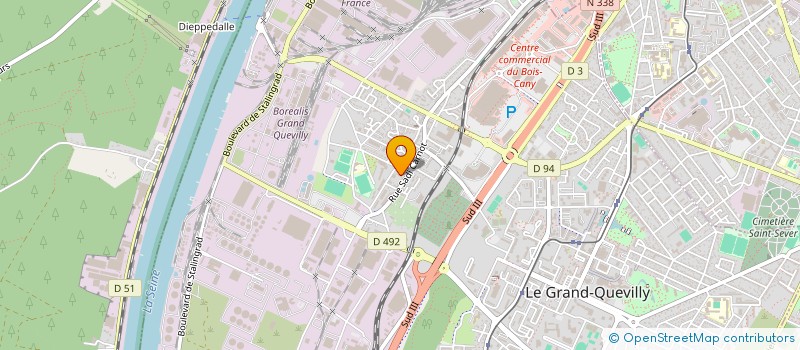 localisation de l'entreprise MONSIEUR MARIS SERGEJENKO  LE GRAND-QUEVILLY