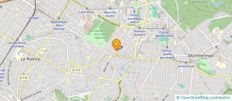 localisation de l'entreprise MONSIEUR MARIUS ANDREI  BONDY