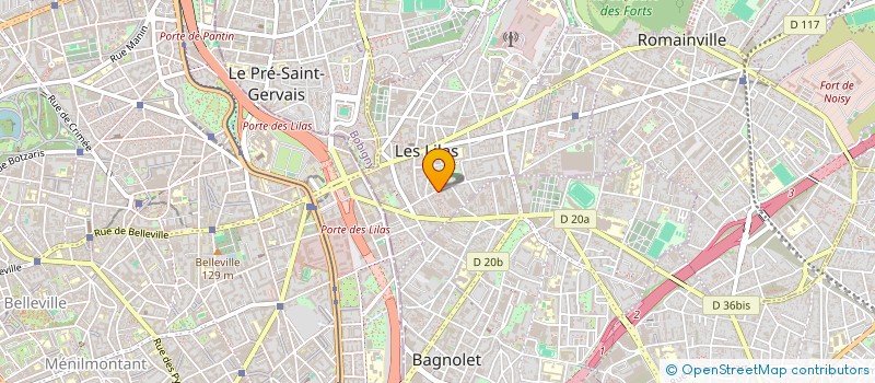 localisation de l'entreprise MONSIEUR MARIUS BAJARD à LES LILAS