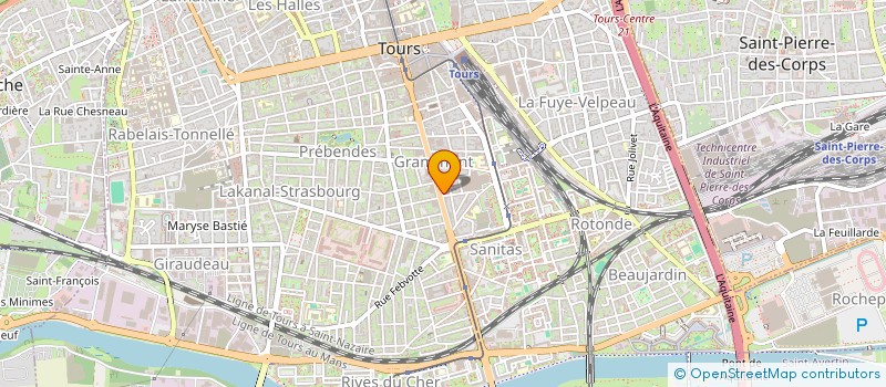 localisation de l'entreprise MONSIEUR MARIUS BAUDRY  TOURS