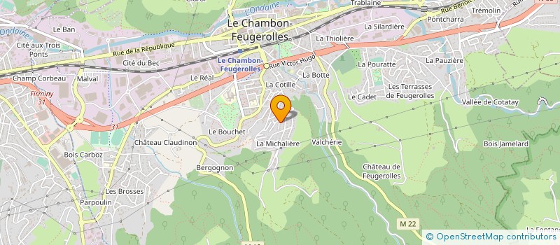 localisation de l'entreprise MONSIEUR MARIUS BEAL à LE CHAMBON-FEUGEROLLES