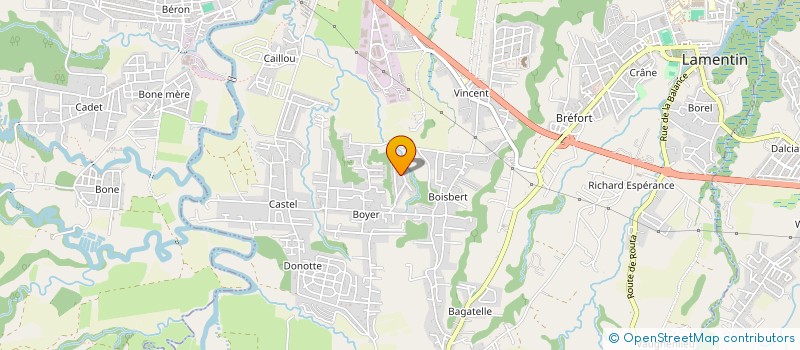 localisation de l'entreprise MONSIEUR MARIUS BEMATOL  LAMENTIN