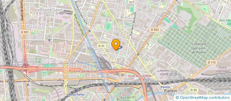 localisation de l'entreprise MONSIEUR MARIUS BENOIST-DOWLUTRAO  AUBERVILLIERS