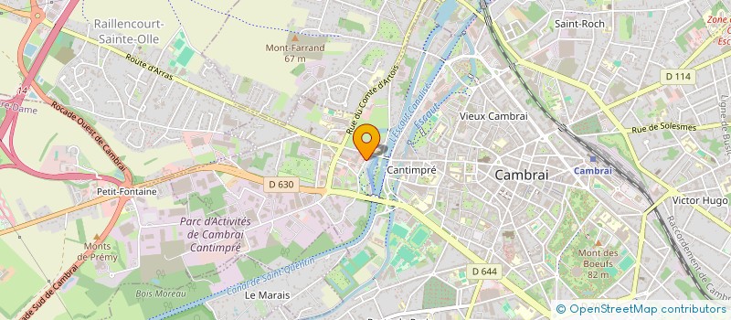 localisation de l'entreprise MONSIEUR MARIUS BINET  CAMBRAI