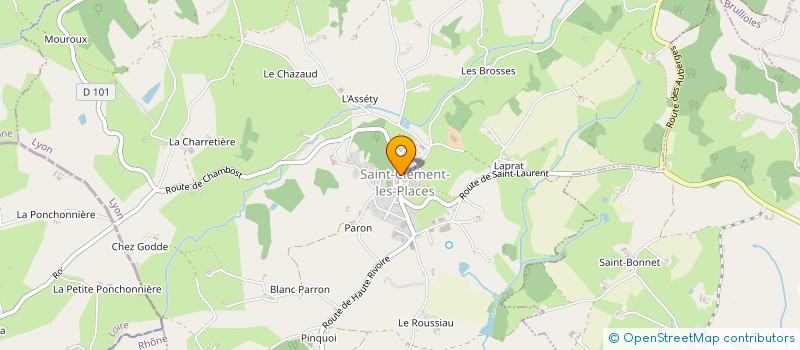 localisation de l'entreprise MONSIEUR MARIUS BLEIN à SAINT-CLEMENT-LES-PLACES