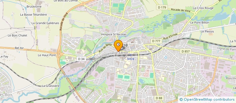 localisation de l'entreprise MONSIEUR MARIUS BRAULT  VITRE