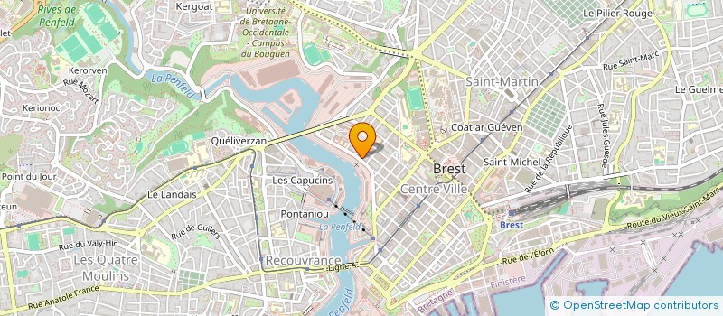 localisation de l'entreprise MONSIEUR MARIUS BRIAND à BREST