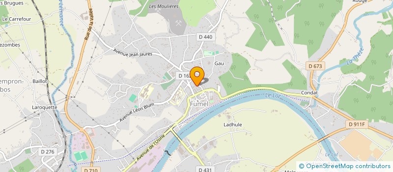 localisation de l'entreprise MONSIEUR MARIUS CARRIER à FUMEL