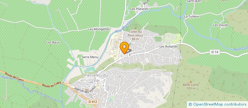 localisation de l'entreprise MONSIEUR MARIUS CHAMBON  PIERREFEU-DU-VAR