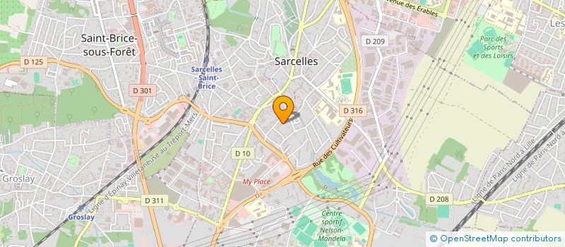 localisation de l'entreprise MONSIEUR MARIUS CIOBANU  SARCELLES