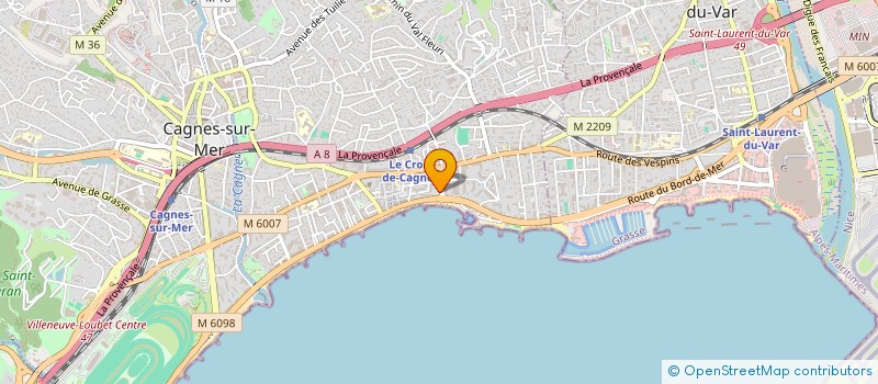 localisation de l'entreprise MONSIEUR MARIUS COSMEANU à CAGNES-SUR-MER