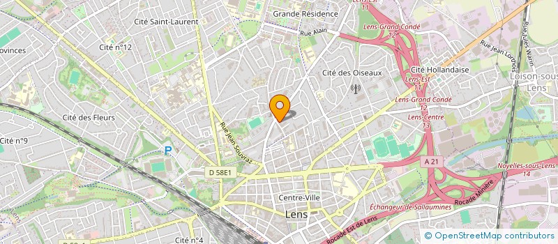 localisation de l'entreprise MONSIEUR MARIUS COURQUIN  LENS