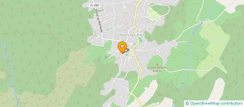 localisation de l'entreprise MONSIEUR MARIUS CRESPIN  NANS-LES-PINS