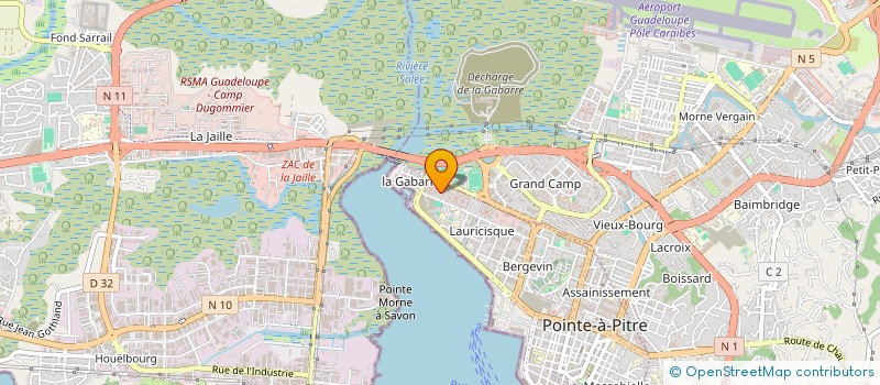 localisation de l'entreprise MONSIEUR MARIUS DONINEAUX  POINTE-A-PITRE