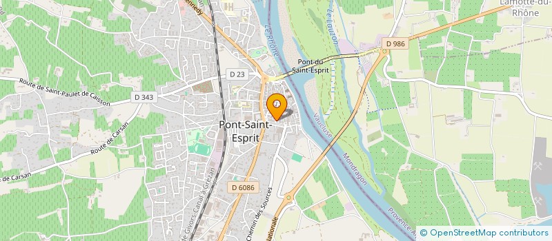 localisation de l'entreprise MONSIEUR MARIUS FABRE  PONT-SAINT-ESPRIT