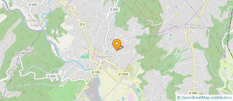 localisation de l'entreprise MONSIEUR MARIUS FARAUT  PEGOMAS