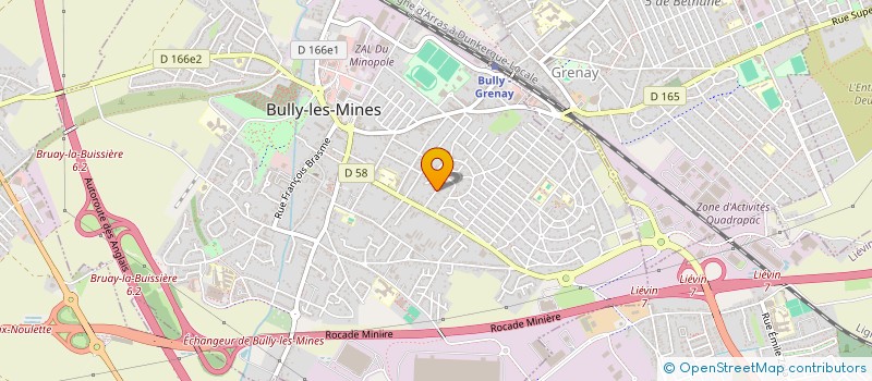 localisation de l'entreprise MONSIEUR MARIUS FERTILHANGES  BULLY-LES-MINES