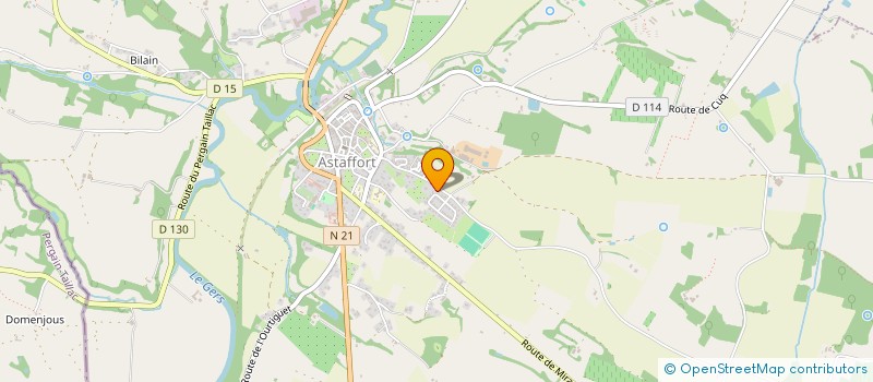 localisation de l'entreprise MONSIEUR MARIUS GAUTHIER  ASTAFFORT