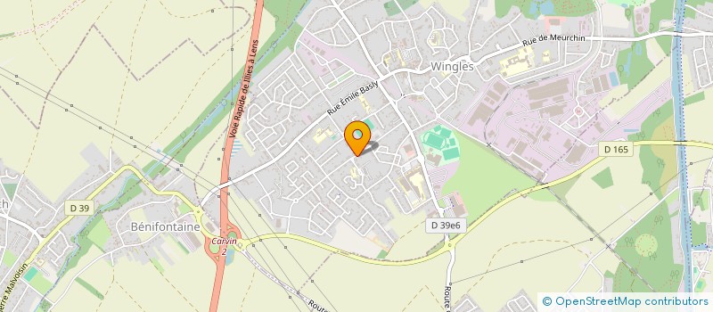 localisation de l'entreprise MONSIEUR MARIUS GRANDIN  HULLUCH