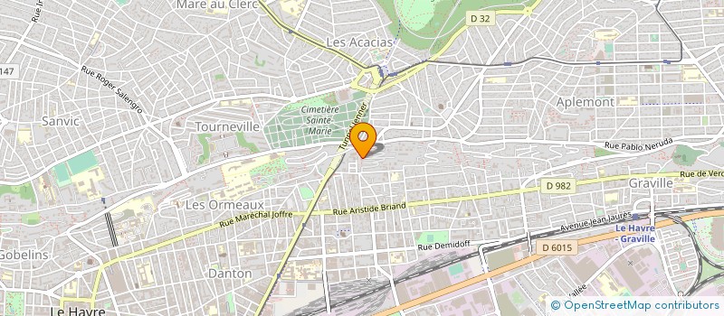 localisation de l'entreprise MONSIEUR MARIUS GUIET à LE HAVRE