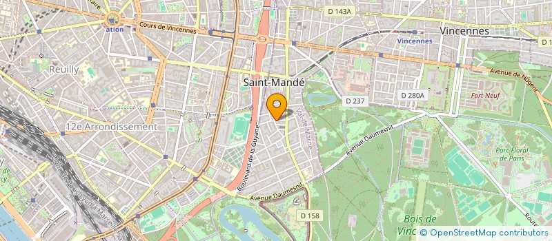 localisation de l'entreprise MONSIEUR MARIUS HERGIBO-DHUISME  SAINT-MANDE