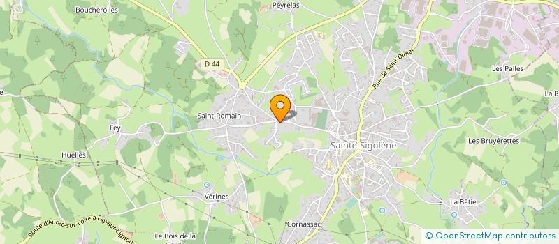 localisation de l'entreprise MONSIEUR MARIUS HILAIRE  SAINTE-SIGOLENE