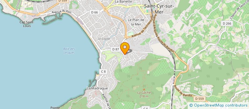 localisation de l'entreprise MONSIEUR MARIUS INOCENCIO à SAINT-CYR-SUR-MER