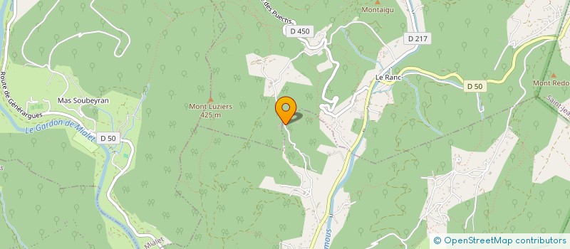 localisation de l'entreprise MONSIEUR MARIUS KUGLER  GENERARGUES