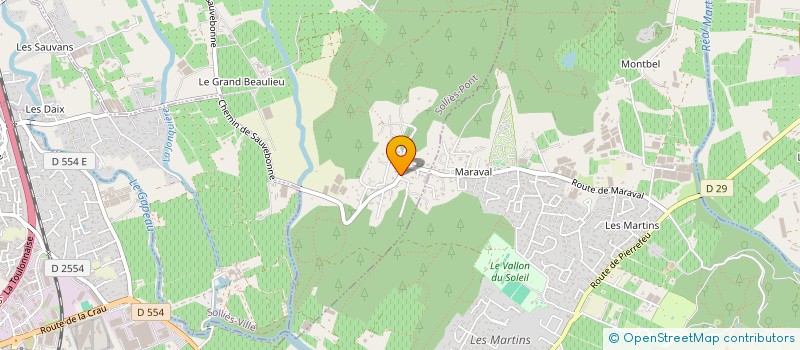 localisation de l'entreprise MONSIEUR MARIUS LACROIX  SOLLIES-PONT