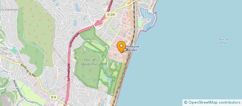 localisation de l'entreprise MONSIEUR MARIUS LAVER  VILLENEUVE-LOUBET